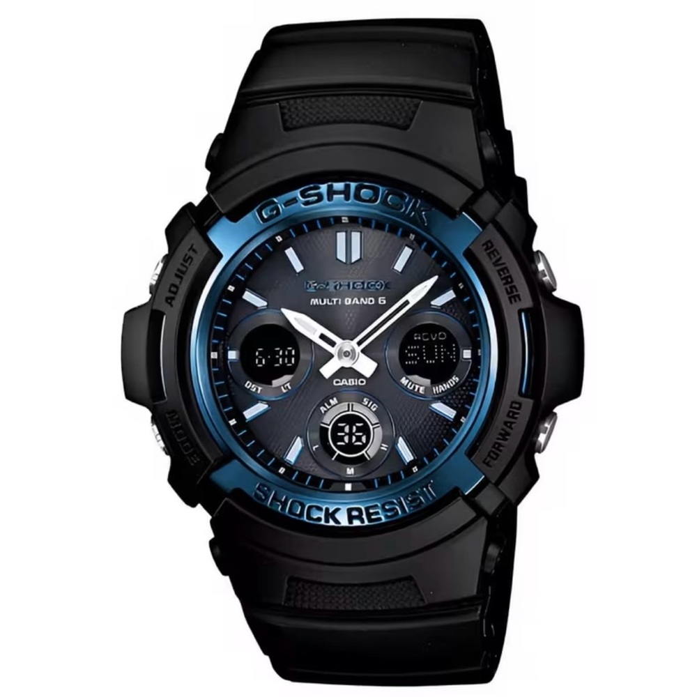 Casio Men's G-Shock AWGM100A-1A Tough Solar Black Resin Sport Watch